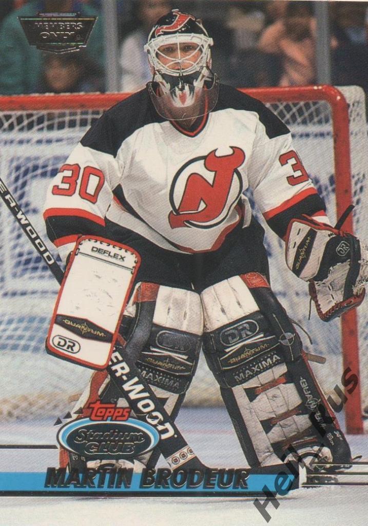 Хоккей Карточка Martin Brodeur/Мартин Бродер (New Jersey Devils/Девилз), НХЛ/NHL