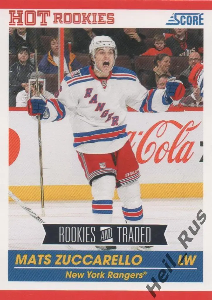 Хоккей. Карточка Матс Цуккарелло (Нью-Йорк, Металлург Магнитогорск) НХЛ/NHL, КХЛ
