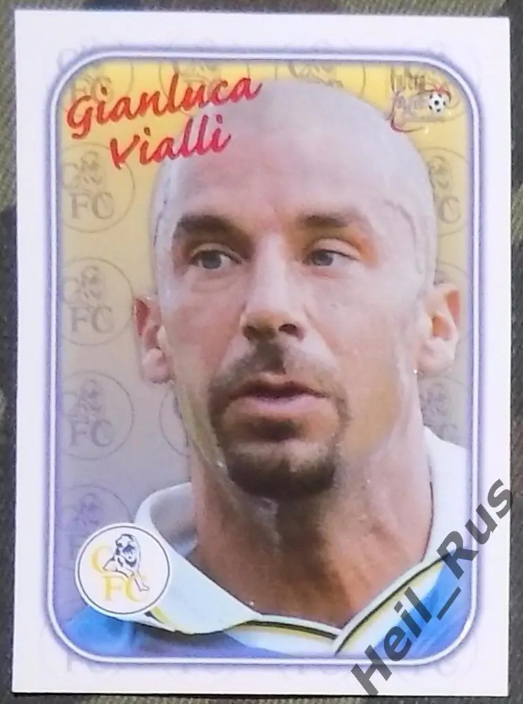 Футбол. Карточка Gianluca Vialli/Джанлука Виалли (Chelsea/Челси, Ювентус) 1998