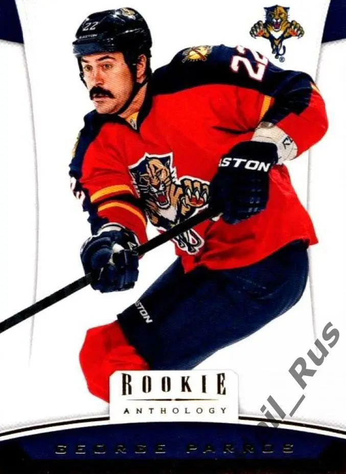 Хоккей. Карточка George Parros/Джордж Паррос (Florida Panthers/Флорида) НХЛ/NHL