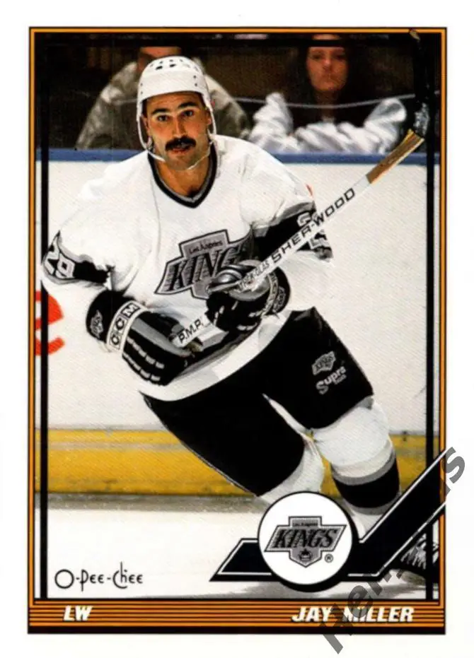 Хоккей. Карточка Jay Miller/Джей Миллер (Los Angeles Kings/Лос-Анджелес) НХЛ/NHL