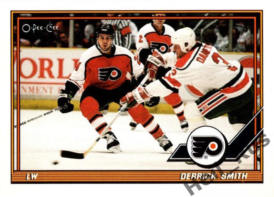 Хоккей. Карточка Derrick Smith/Деррик Смит (Philadelphia Flyers/Флайерз) НХЛ/NHL