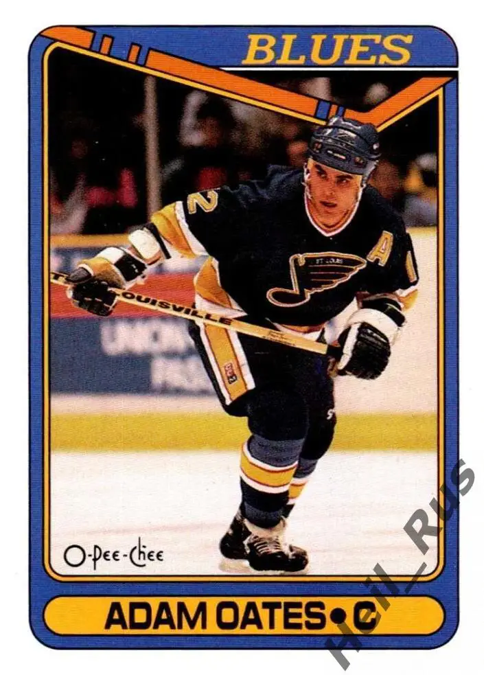 Хоккей. Карточка Adam Oates/Адам Оутс (St. Louis Blues/Сент-Луис Блюз) НХЛ/NHL