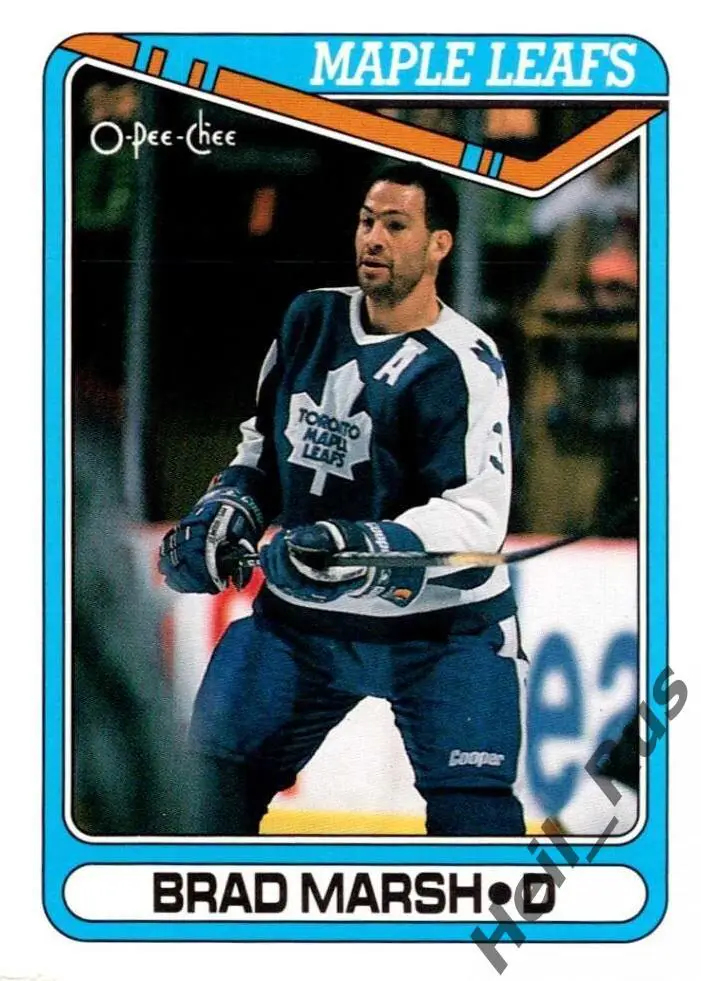 Хоккей. Карточка Brad Marsh/Брэд Марш (Toronto Maple Leafs/Торонто) НХЛ/NHL