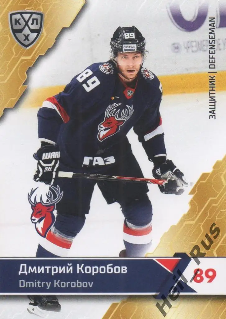 Хоккей. Карточка Дмитрий Коробов (Торпедо Нижний Новгород) КХЛ 2018/19 SeReal