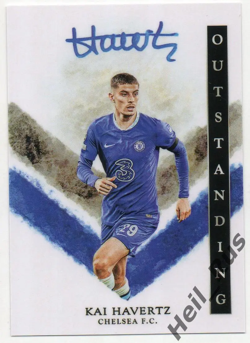 Футбол. Карточка с напечатанным автографом Kai Havertz/Кай Хаверц (Челси Лондон)