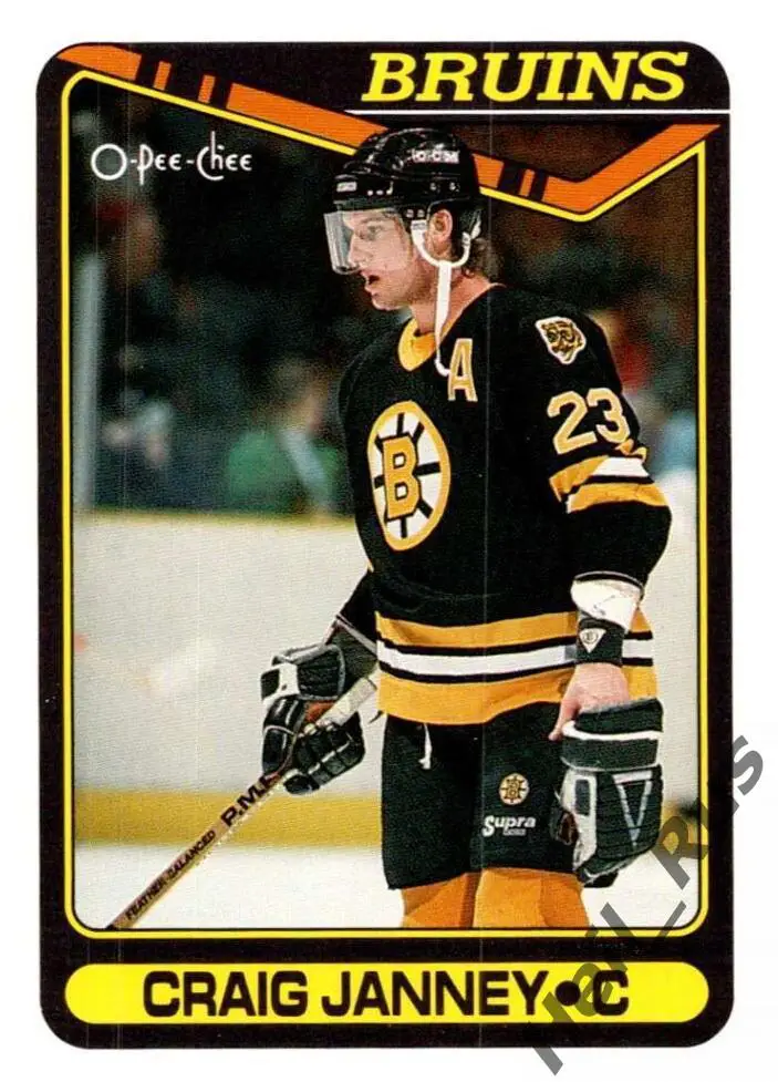 Хоккей; Карточка Craig Janney/Крэйг Дженни (Boston Bruins/Бостон Брюинз) НХЛ/NHL
