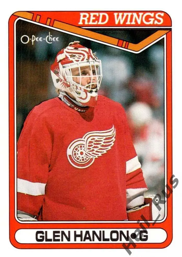 Хоккей Карточка Глен Хэнлон Detroit Red Wings/Детройт, Динамо Минск НХЛ/NHL, КХЛ