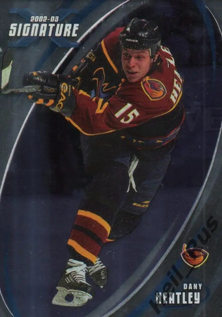 Хоккей. Карточка Dany Heatley/Дэни Хитли (Atlanta Thrashers / Атланта) НХЛ/NHL