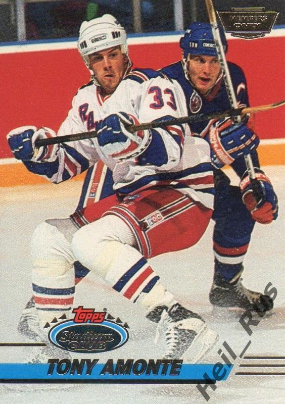 Хоккей. Карточка Tony Amonte/Тони Амонте (New York Rangers / Рейнджерс) НХЛ/NHL