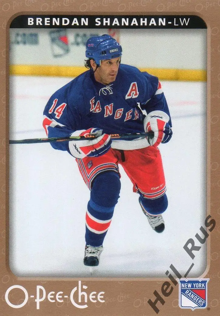 Хоккей. Карточка Brendan Shanahan / Брендан Шэнахэн (New York Rangers) НХЛ/NHL