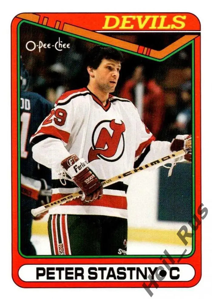 Хоккей Карточка Peter Stastny/Петер Штястны (New Jersey Devils/Девилз) НХЛ/NHL