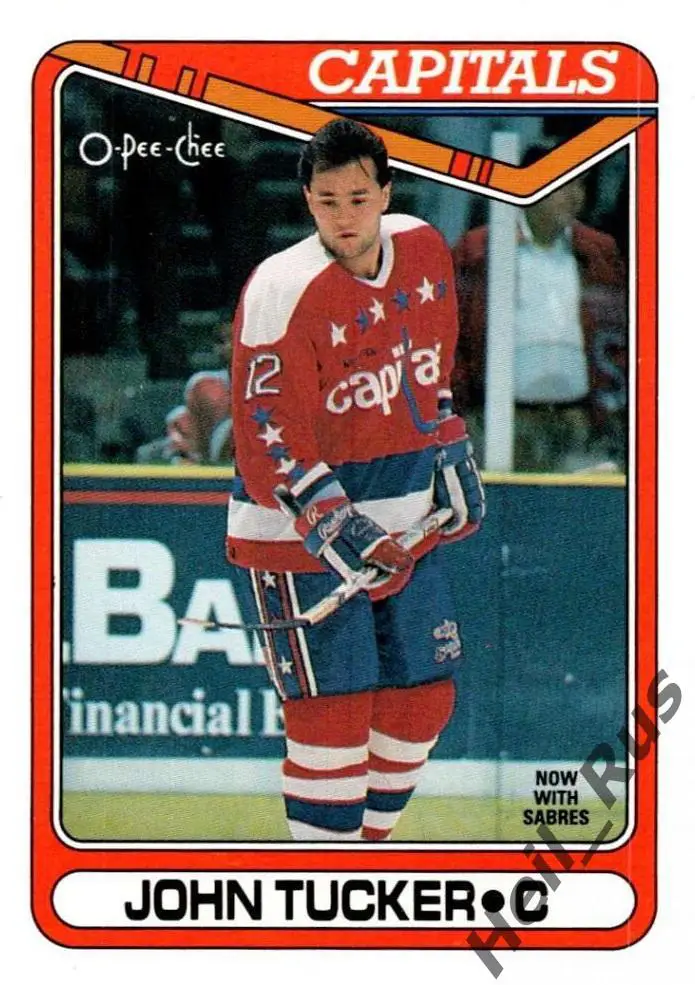 Хоккей. Карточка John Tucker/Джон Такер (Washington Capitals/Вашингтон) НХЛ/NHL