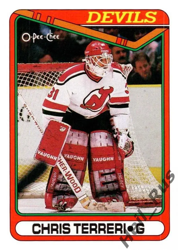 Хоккей; Карточка Chris Terreri/Крис Террери (New Jersey Devils/Девилз) НХЛ/NHL