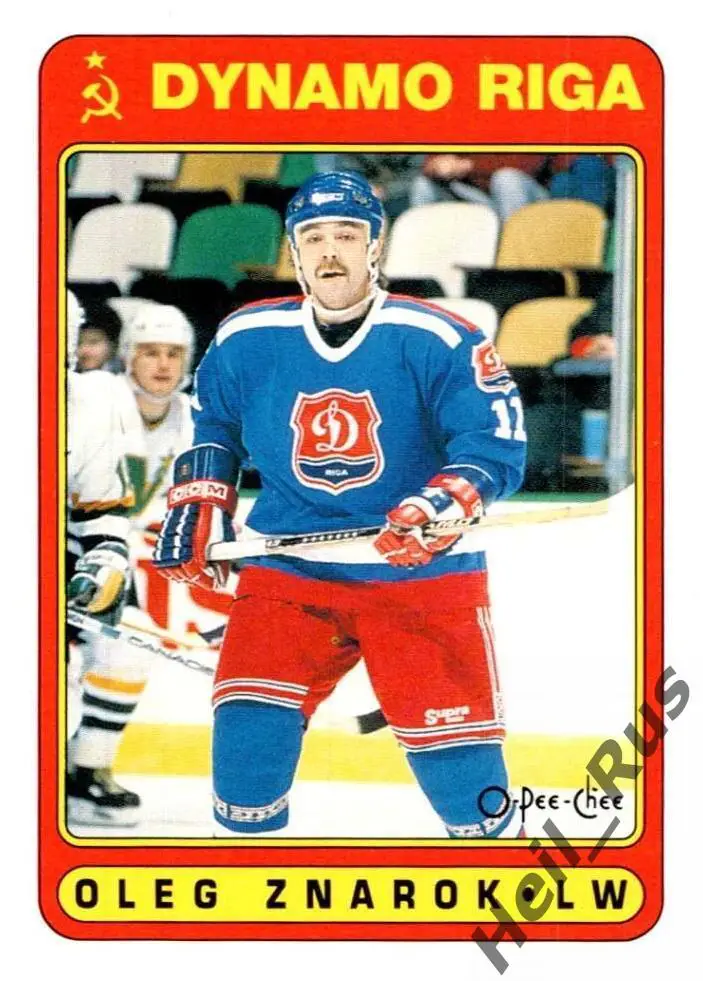 Хоккей. Карточка Олег Знарок (Динамо Рига/Москва, Спартак, СКА, Ак Барс) НХЛ/КХЛ
