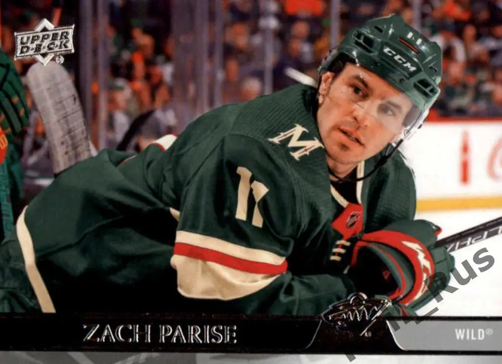 Хоккей. Карточка Zach Parise/Зак Паризе Minnesota Wild/Миннесота Уайлд НХЛ/NHL