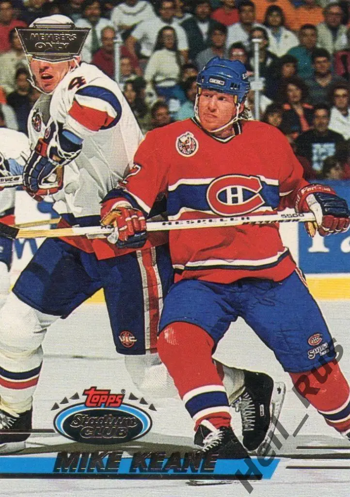 Хоккей. Карточка Mike Keane/Майк Кин (Montreal Canadiens / Монреаль) НХЛ/NHL