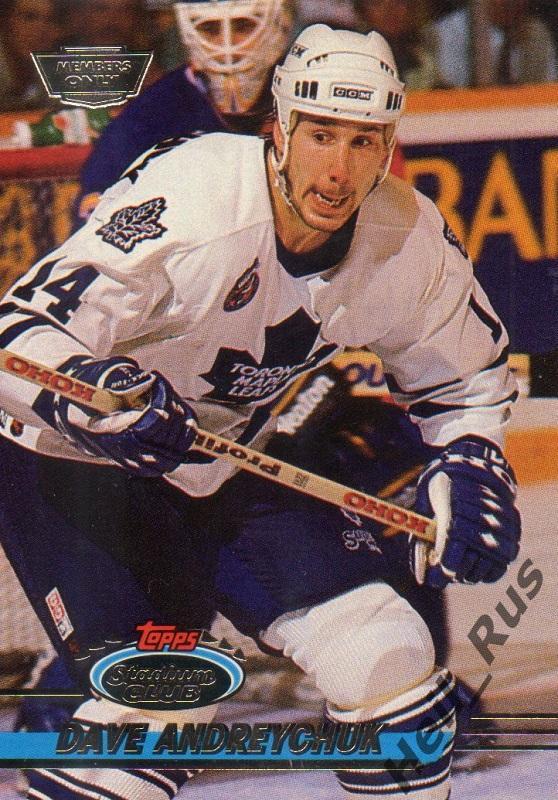 Хоккей. Карточка Dave Andreychuk / Дэйв Андрейчук (Toronto Maple Leafs) НХЛ/NHL