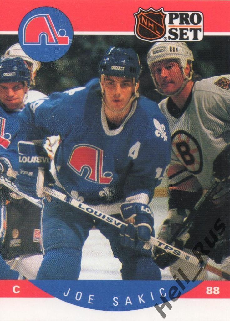 Хоккей; Карточка Joe Sakic / Джо Сакик (Quebec Nordiques/Квебек Нордикс) НХЛ/NHL