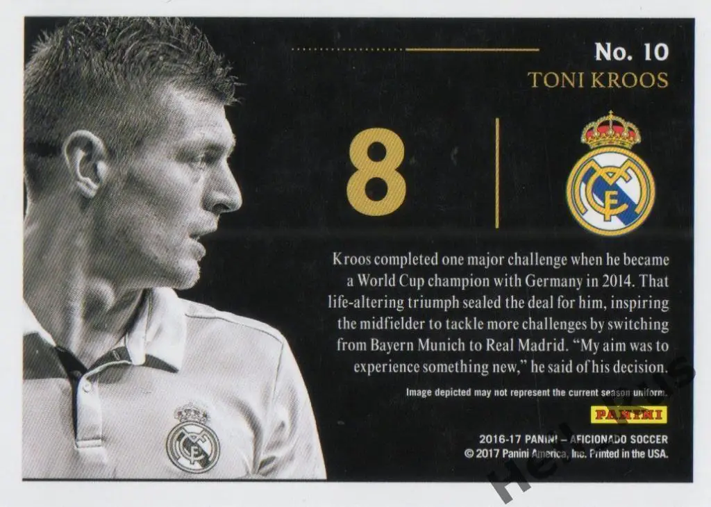 Футбол. Карточка Toni Kroos/Тони Кроос (Real Madrid/Реал Мадрид, Бавария) Panini 1