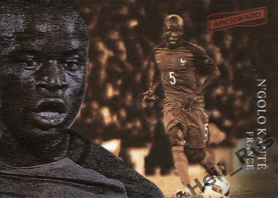 Футбол. Карточка N'Golo Kante / Н’Голо Канте (Франция, Челси) Panini 2016-17
