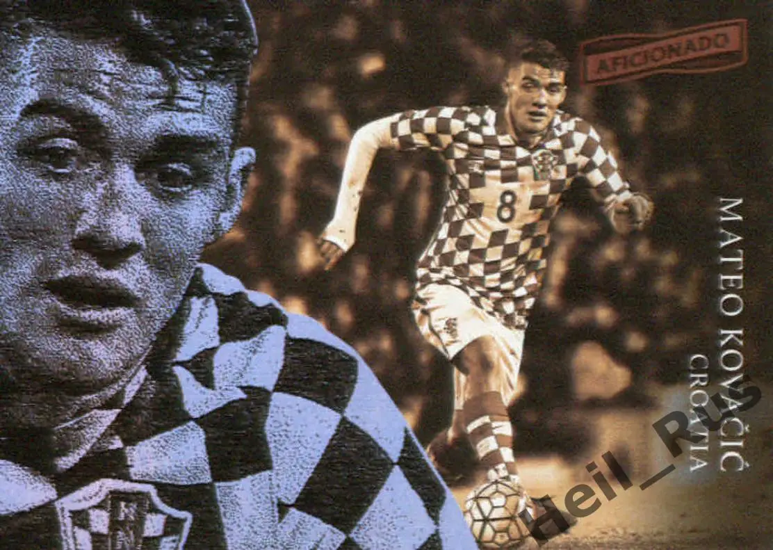 Футбол Карточка Матео Ковачич (Хорватия, Челси/Реал Мадрид/Интер) Panini 2016-17