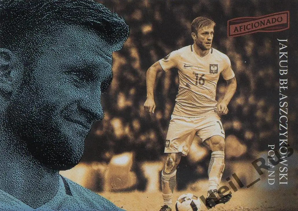 Футбол. Карточка Якуб Блащиковский Польша, Боруссия Дортмунд, Фиорентина Panini