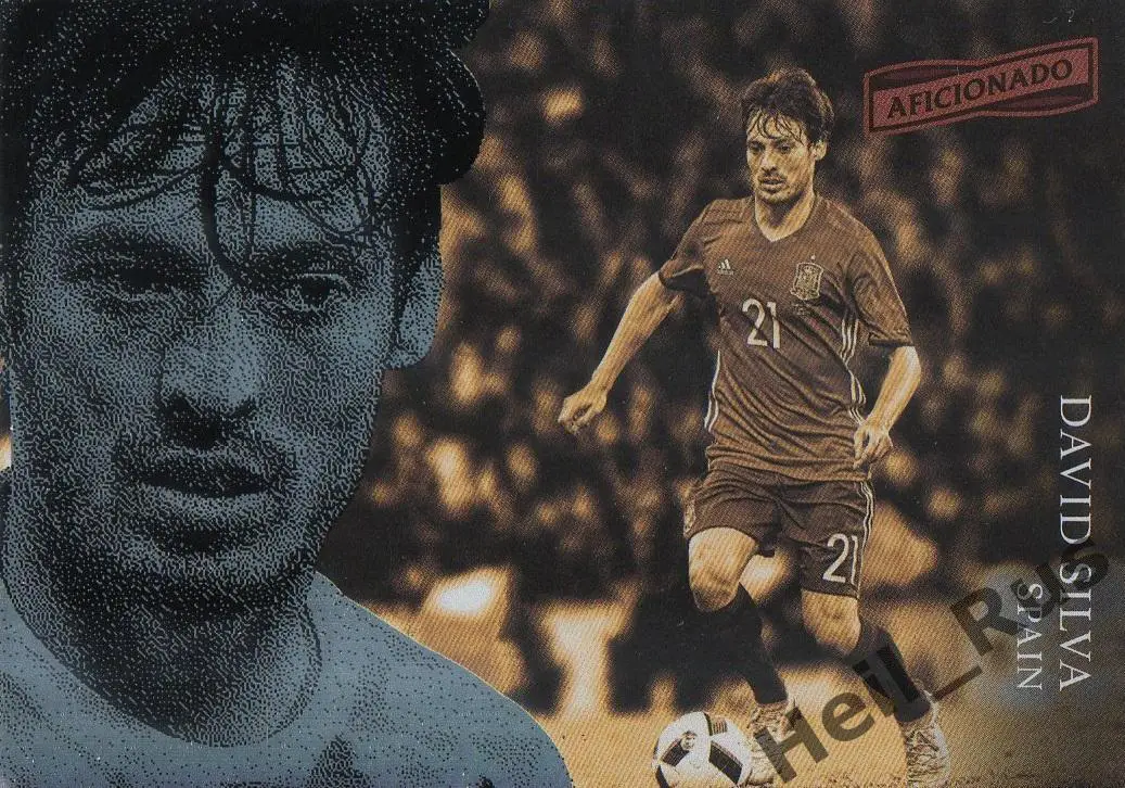 Футбол. Карточка Давид Сильва (Испания, Манчестер Сити, Валенсия, Реал Сосьедад)