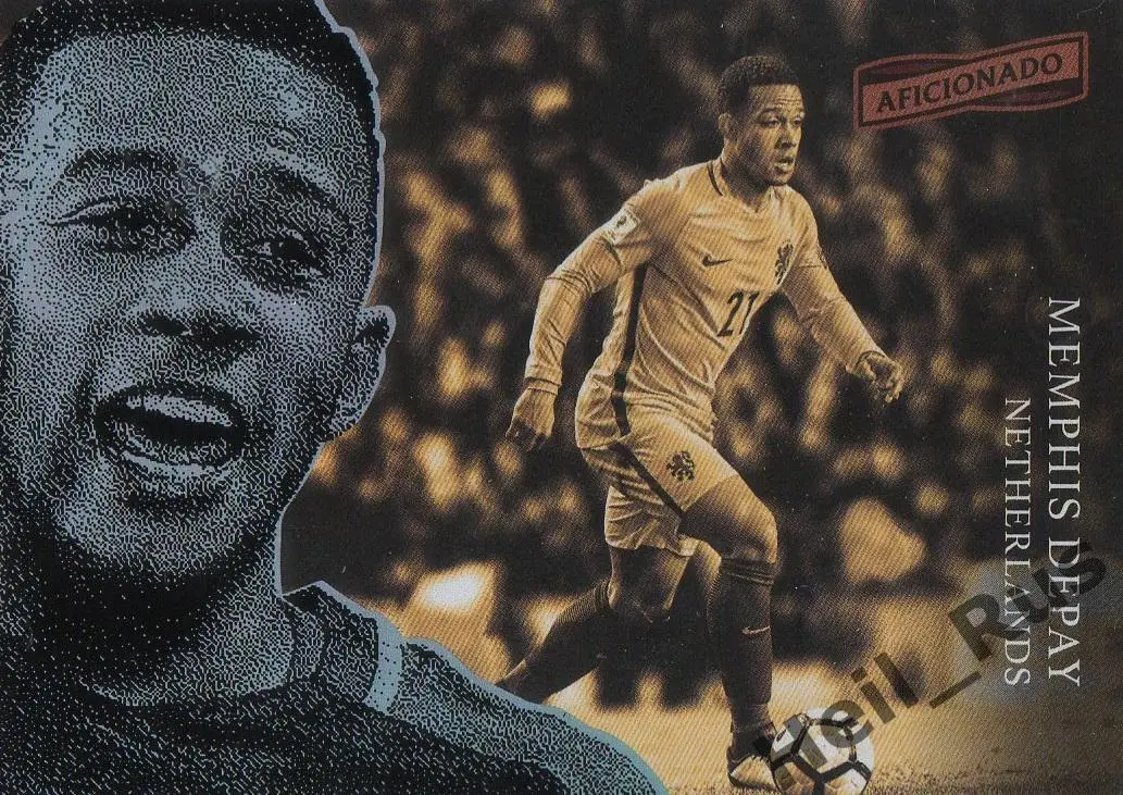 Футбол. Карточка Мемфис Депай (Нидерланды, Лион, Манчестер Юнайтед, Барселона)