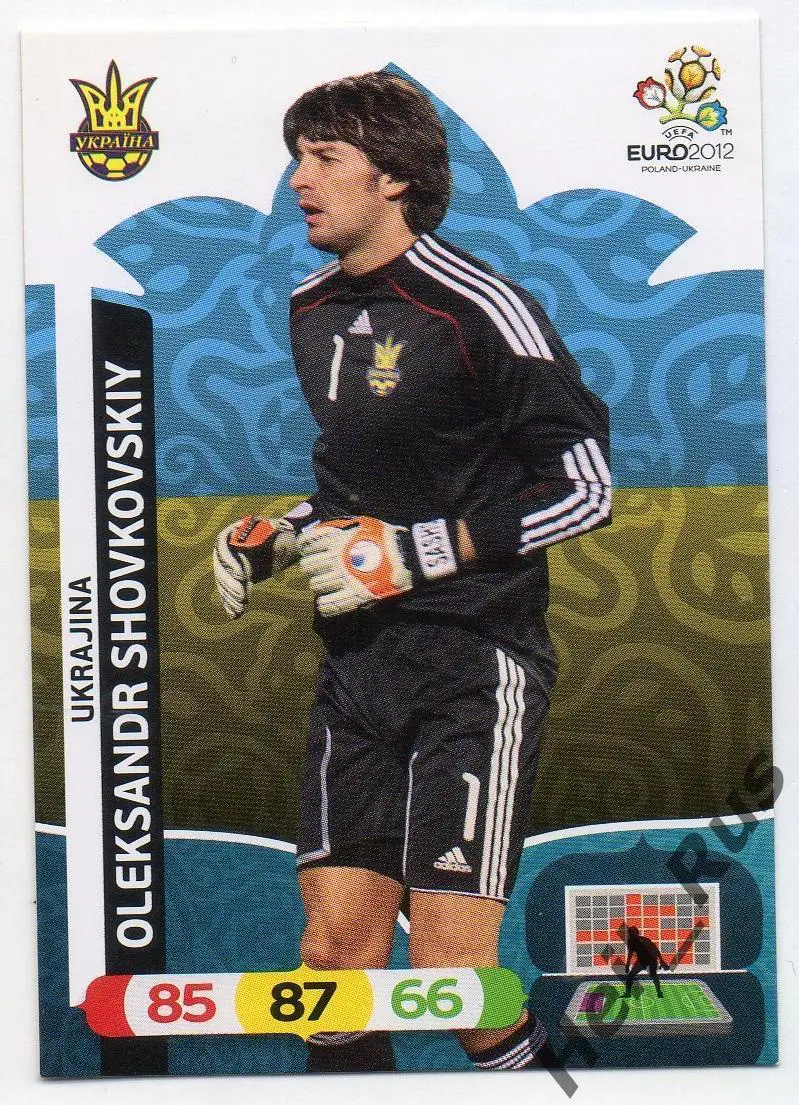 Футбол. Карточка Александр Шовковский Украина, Динамо Киев Euro/Евро 2012 Panini