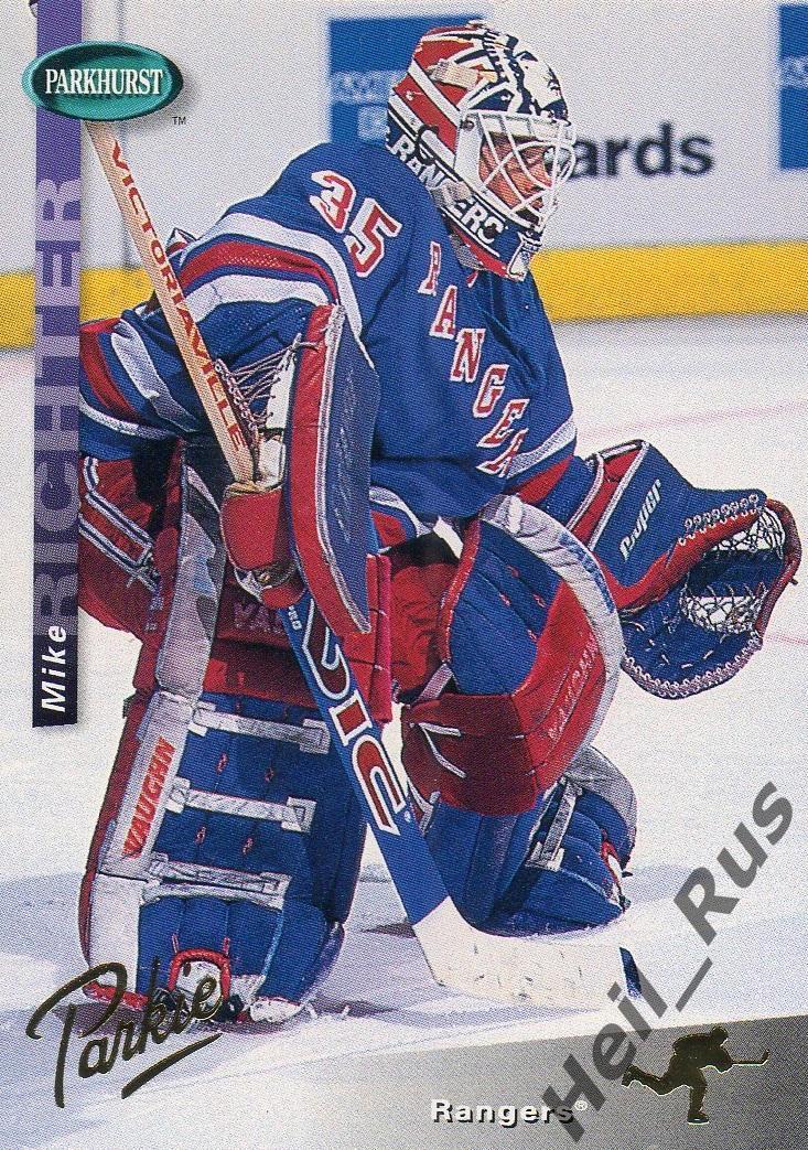 Хоккей. Карточка Mike Richter/Майк Рихтер (New York Rangers/Нью-Йорк) НХЛ/NHL