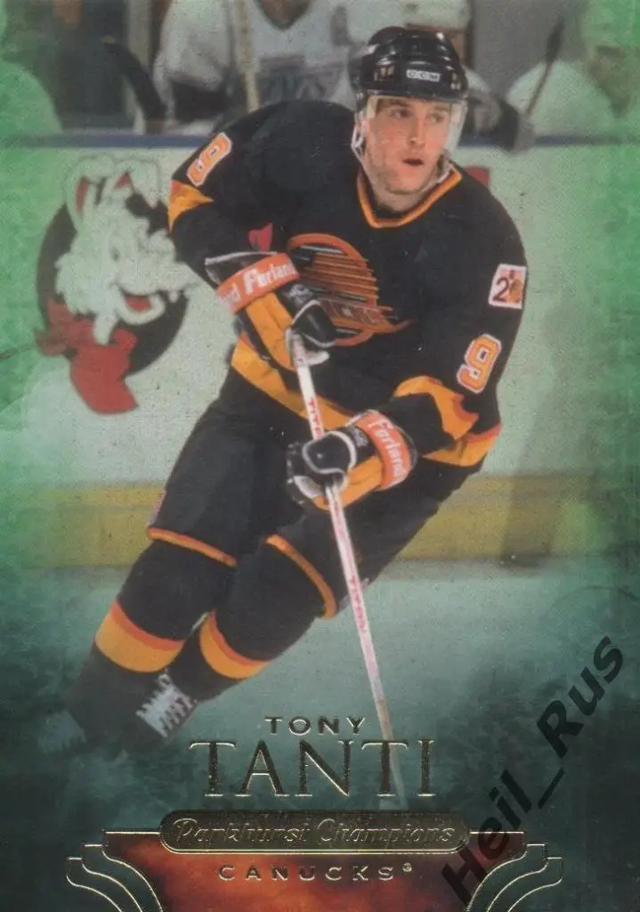 Хоккей Карточка Tony Tanti/Тони Танти (Vancouver Canucks/Ванкувер Кэнакс НХЛ/NHL