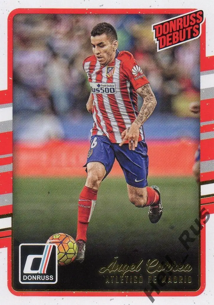 Футбол. Карточка Angel Correa/Анхель Корреа (Атлетико Мадрид) Panini 2016-17