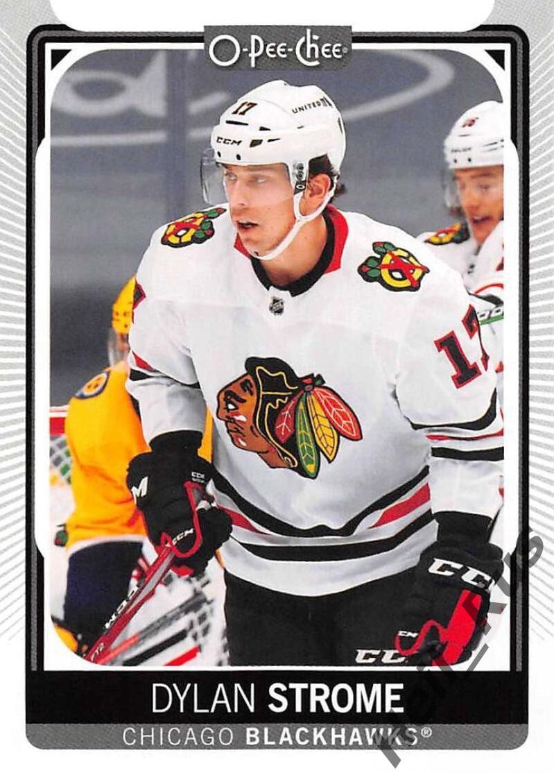 Хоккей. Карточка Dylan Strome/Дилан Строум (Chicago Blackhawks/Чикаго) НХЛ/NHL