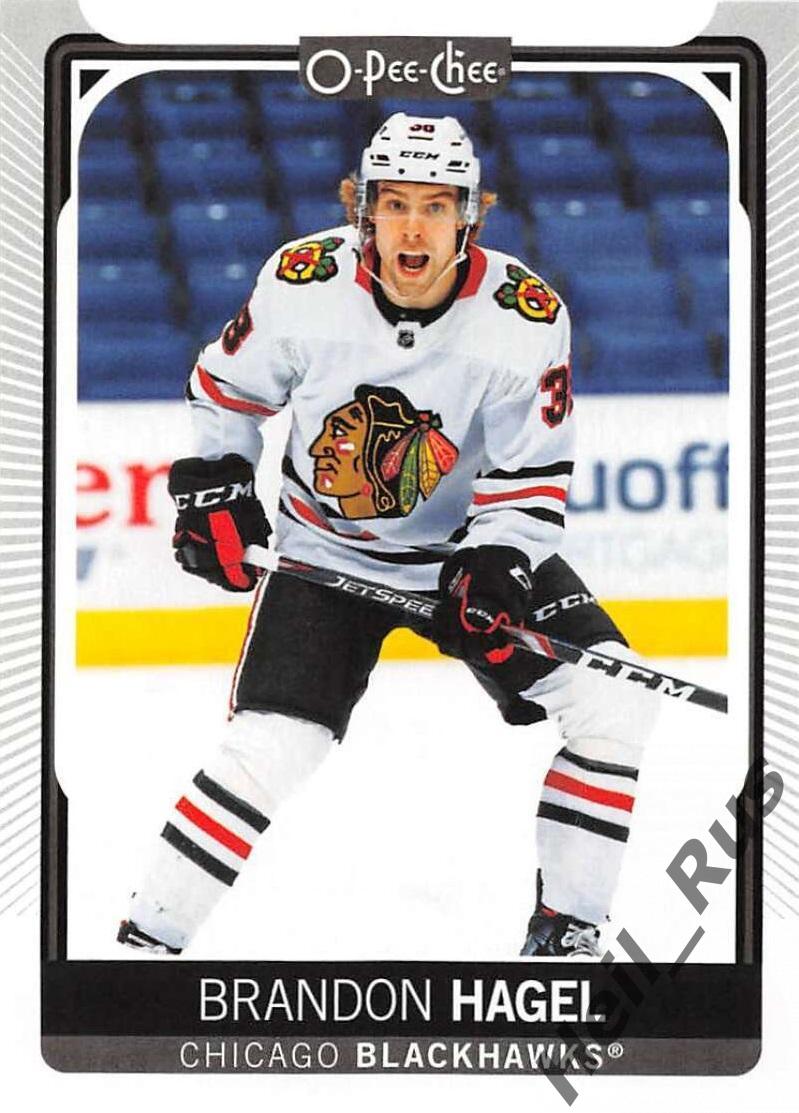 Хоккей. Карточка Brandon Hagel/Брэндон Хэйгл (Chicago Blackhawks/Чикаго) НХЛ/NHL