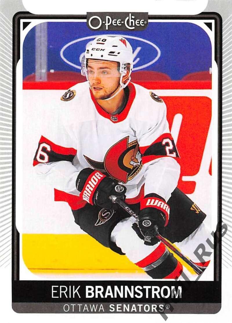 Хоккей. Карточка Erik Brannstrom/Эрик Бреннстрем Ottawa Senators/Оттава НХЛ/NHL