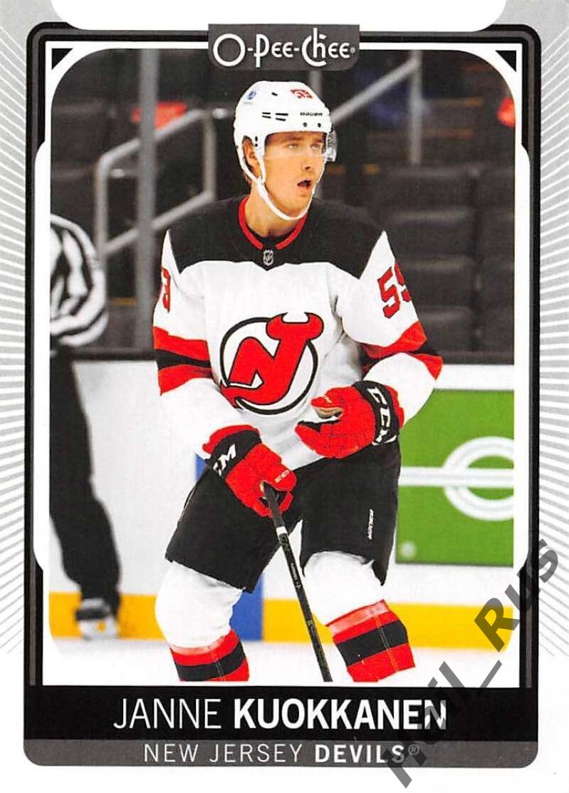 Хоккей. Карточка Janne Kuokkanen / Янне Куокканен (New Jersey Devils) НХЛ/NHL