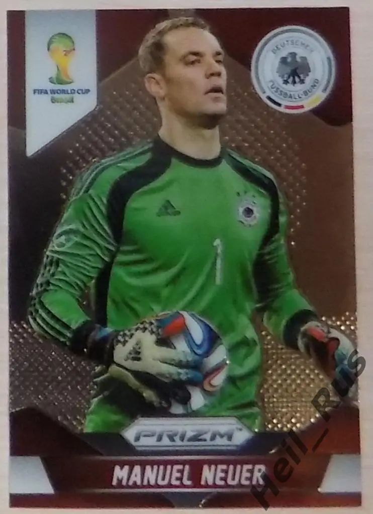 Футбол. Карточка Мануэль Нойер (Германия, Бавария Мюнхен) Чемпионат Мира 2014