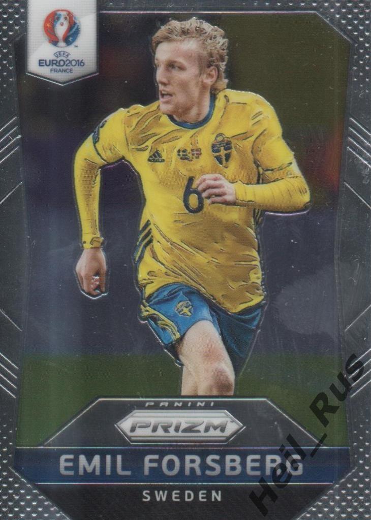 Футбол. Карточка Emil Forsberg / Эмиль Форсберг (Швеция) Euro/Евро 2016 Panini