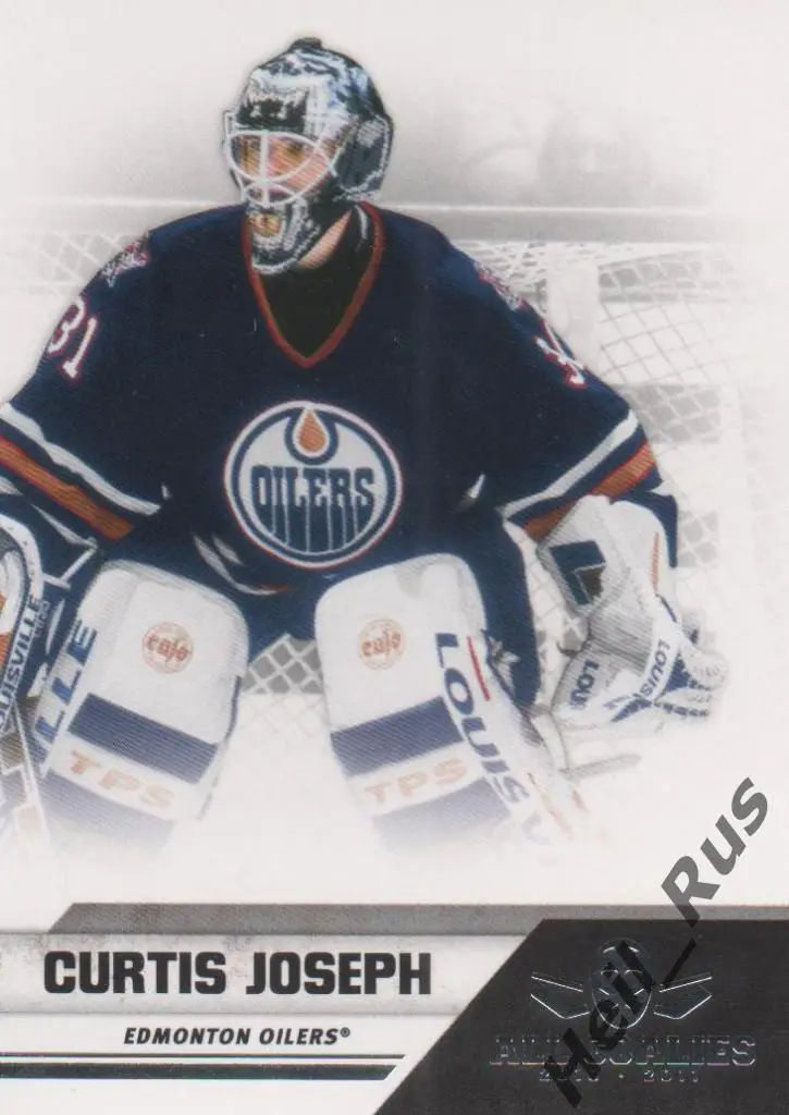 Хоккей. Карточка Curtis Joseph/Кертис Джозеф (Edmonton Oilers/Эдмонтон) НХЛ/NHL
