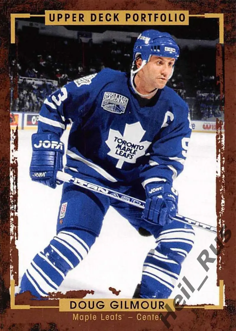 Хоккей. Карточка Doug Gilmour/Дуг Гилмор (Toronto Maple Leafs/Торонто) НХЛ/NHL