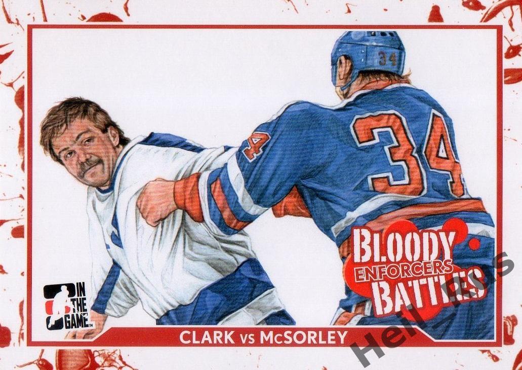 Хоккей. Карточка Wendel Clark/Уэндел Кларк Marty McSorley/Марти Максорли НХЛ/NHL