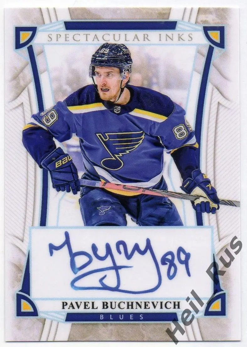 Хоккей Карточка с напечатанным автографом Павел Бучневич St. Louis Blues NHL/НХЛ