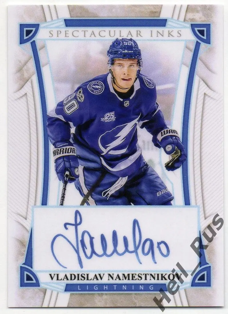 Карточка с напечатанным автографом Владислав Наместников Tampa Bay Lightning НХЛ