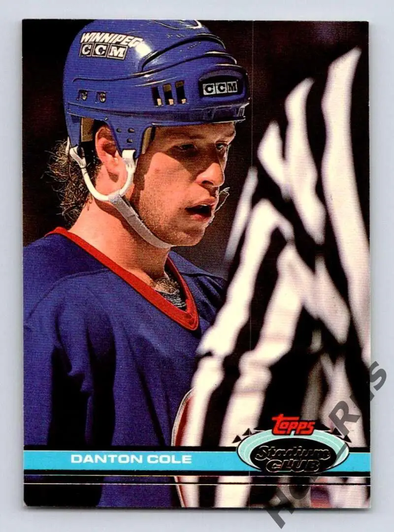 Хоккей. Карточка Danton Cole/Дэнтон Коул (Winnipeg Jets/Виннипег Джетс) НХЛ/NHL