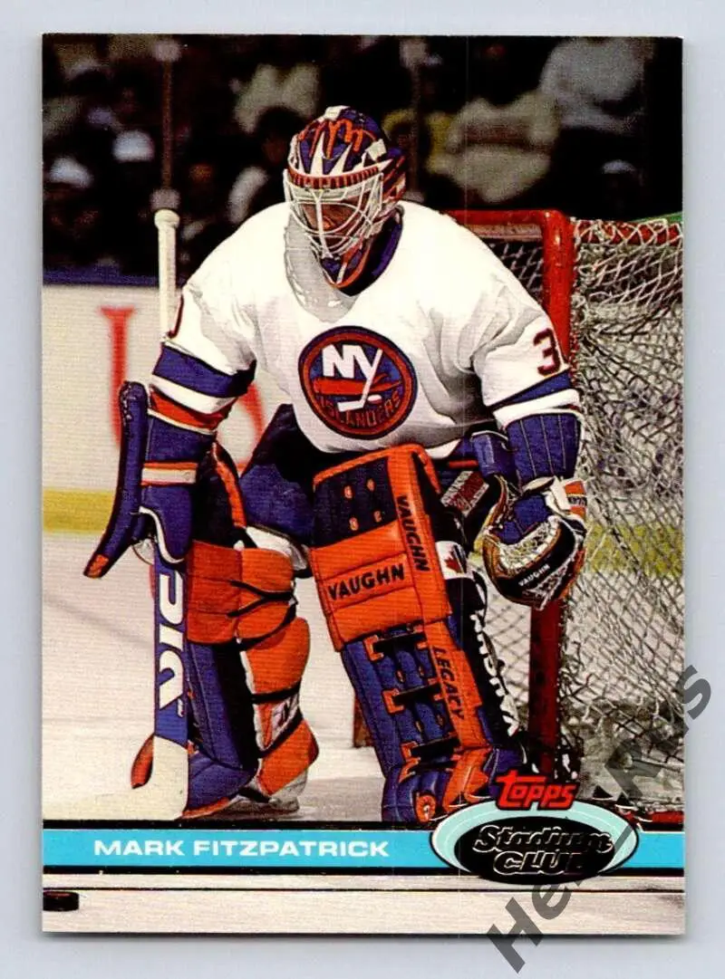 Хоккей. Карточка Mark Fitzpatrick/Марк Фитцпатрик (New York Islanders) НХЛ/NHL