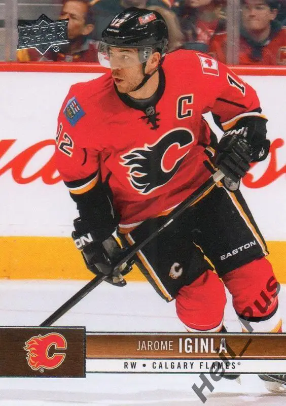 Хоккей; Карточка Jarome Iginla/Джером Игинла (Calgary Flames / Калгари) НХЛ/NHL