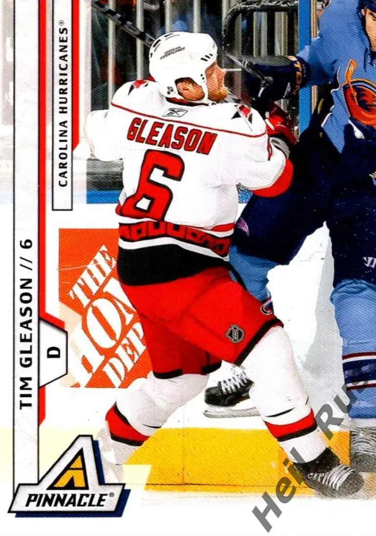 Хоккей. Карточка Tim Gleason/Тим Глисон (Carolina Hurricanes/Каролина) НХЛ/NHL