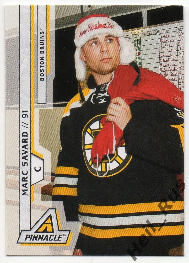 Хоккей. Карточка Marc Savard/Марк Савар (Boston Bruins/Бостон Брюинз) НХЛ/NHL