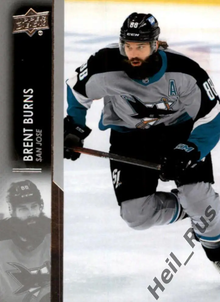 Хоккей Карточка Brent Burns/Брент Бернс (San Jose Sharks/Сан-Хосе Шаркс) НХЛ/NHL